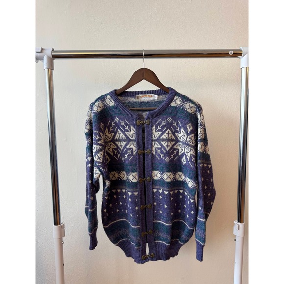 Vintage James Pringle Fair Isle Wool CardiganMade in UK